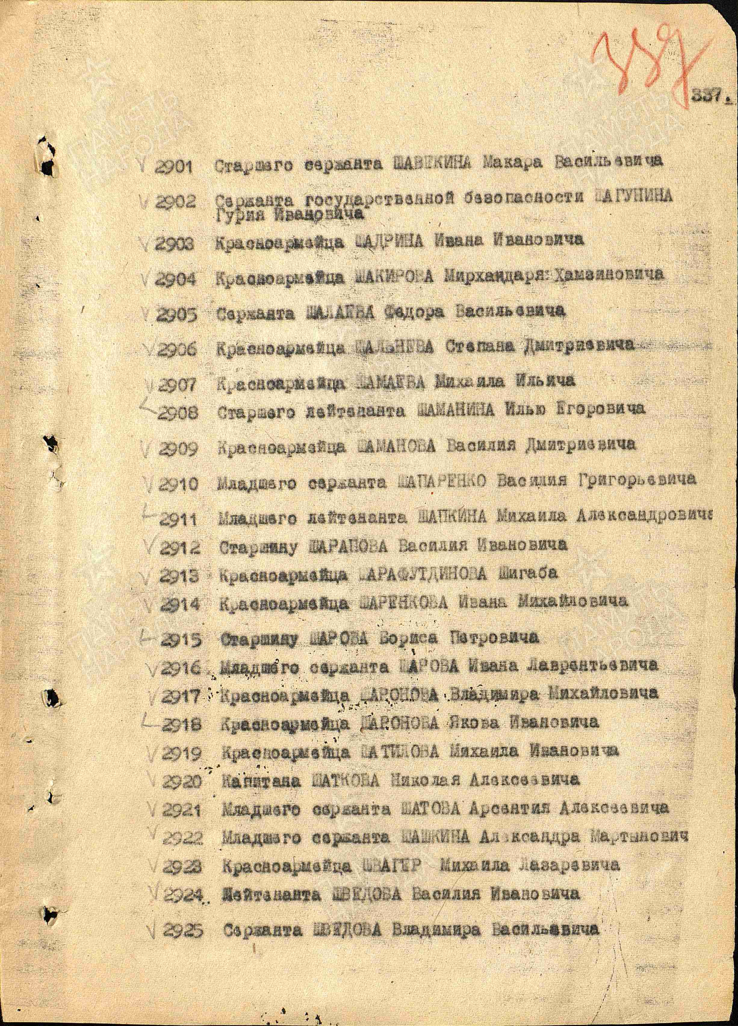 Картотека награждений
